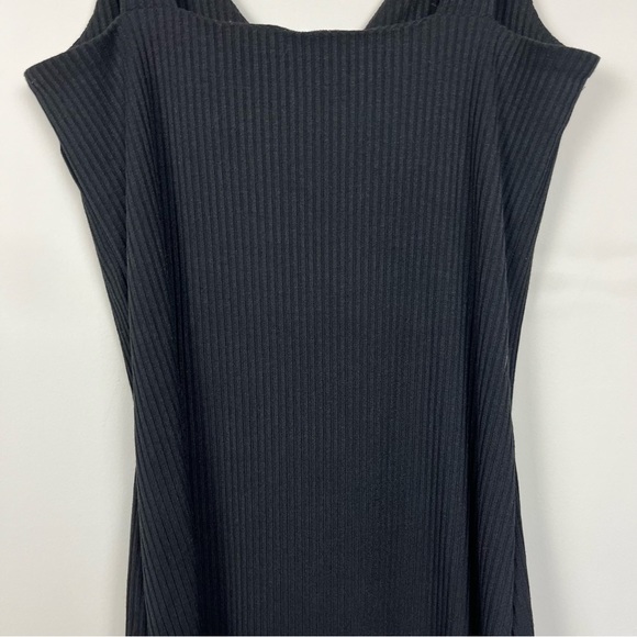NWT WALTER BAKER BROOKLYN SLEEVELESS RIBBED MIDI DRESS IN BLACK SIZE MEDIUM - Picture 13 of 16
